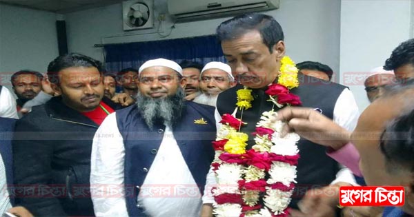 শামীম ওসমানকে অভিনন্দন জানালেন যুবলীগ নেতা আজমত আলী