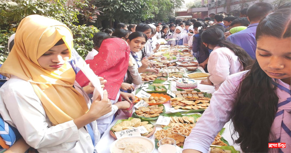 বিদ্যানিকেতন স্কুলে দেশীয় পিঠা উৎসব