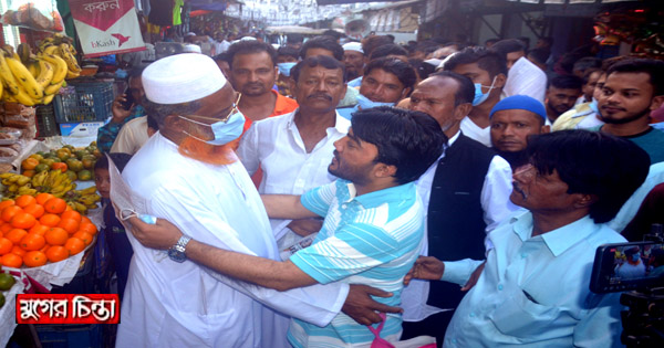 আলীরটেক ইউপি নির্বাচনে চেয়ারম্যান প্রার্থী সায়েম আহমেদের গণসংযোগ