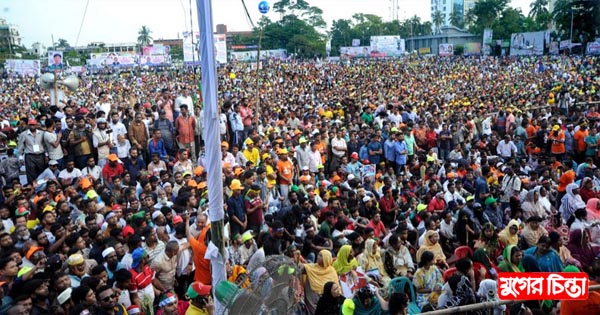 দুই লঞ্চে সমাবেশে এলেন ১৫ হাজার নেতাকর্মী