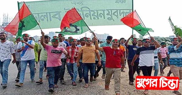 জেলা বিএনপির সমাবেশে ভোলাব ইউনিয়ন যুবদলের শোডাউন