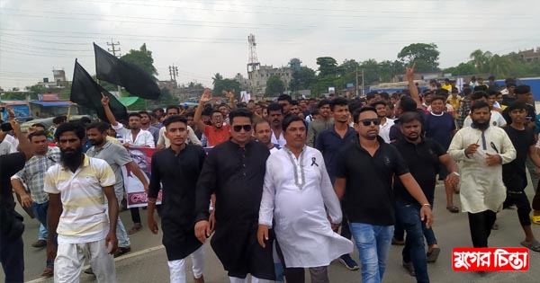 গোগনগরে যুবলীগ নেতা ফয়সালের নেতৃত্বে বিশাল শোডাউন