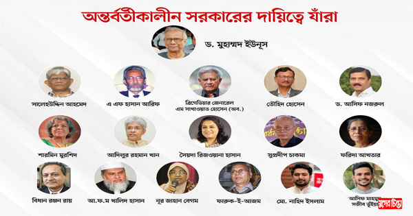 শপথ নিলেন অন্তর্বর্তী সরকারের উপদেষ্টারা