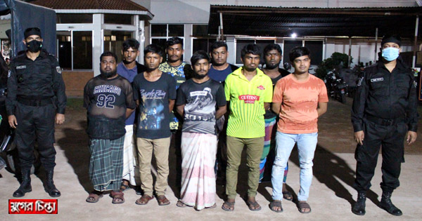 র&zwnj;্যাবের অভিযানে ৯ ক্রিকেট জুয়াড়ি গ্রেফতার