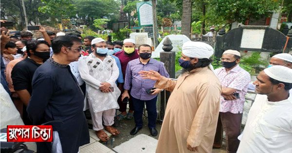 পারিবারিক কবরে শ্মশানের মাটি ফেলার অভিযোগ শামীম ওসমানের