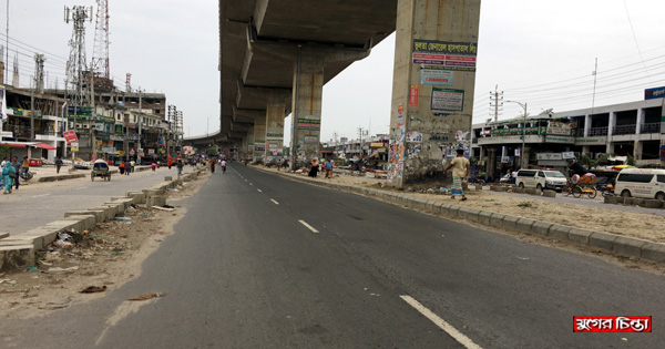 রূগগঞ্জের গাউছিয়ায় অবশেষে ফুটপাত উচ্ছেদ
