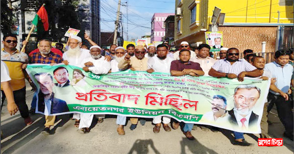 এনায়েতনগর ইউনিয়ন বিএনপি&rsquo;র&nbsp;প্রতিবাদ মিছিল