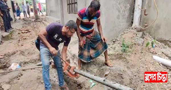রূপগঞ্জে অবৈধ সংযোগ উচ্ছেদে তিতাসের অভিযান