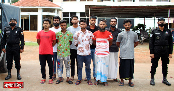 র&zwnj;্যাবের অভিযানে দেশীয় অস্ত্রসহ ৯ ডাকাত গ্রেফতার