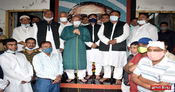 প্রতিষ্ঠা বার্ষিকীতে বঙ্গবন্ধুর প্রতিকৃতিতে জেলা আ:লীগের শ্রদ্ধা