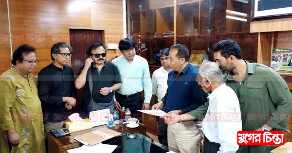 ৩নং ঘাটের গাছ কাটার প্রতিবাদে বিআইডব্লিউটিএ স্মারকলিপি প্রদান