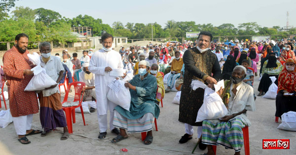 নজরুল ইসলাম বাবু এমপির খাদ্যসামগ্রী বিতরণ