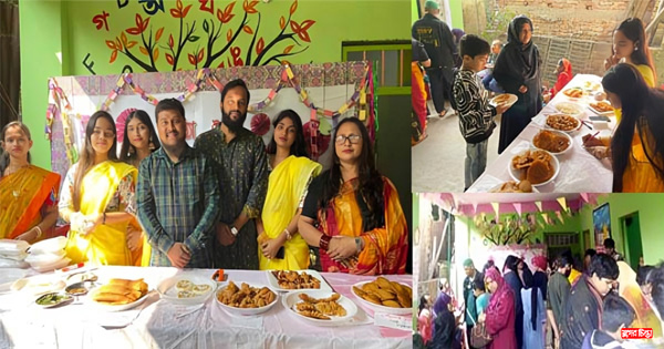 পিঠার উৎসবে উচ্ছ্বাসিত গ্রীনফিল্ড&nbsp;প্রিপারেটরী স্কুলের শিক্ষার্থী