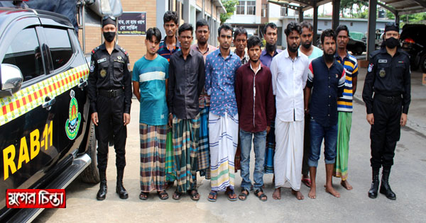 জুয়ার আসর থেকে ১২ জুয়ারী আটক