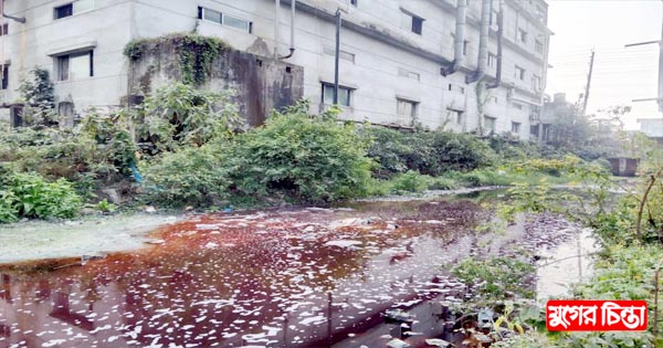 আপন টেক্সটাইলের ক্যামিকেলের বর্জ্যে ২২ গ্রামের মানুষের দুর্ভোগ