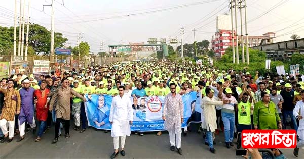 শান্তি উন্নায়ন সমাবেশে দীপের নেতৃত্বাধীন শোডাউনে জনস্রোত