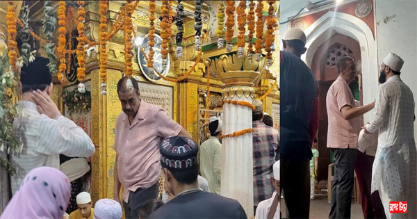 দিল্লিতে নিজাম উদ্দিন আউলিয়ার দরগাহে দেখা গেল শামীম ওসমানকে