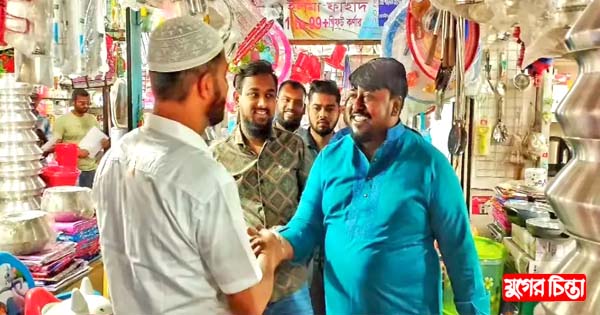 সাদিপুরে ভাইস চেয়ারম্যান পদ প্রার্থী মাহবুব পারভেজের গণসংযোগ