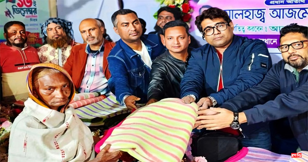 আরিফ প্রধানের উদ্যোগে শীতার্তদের মাঝে শীতবস্ত্র বিতরণ