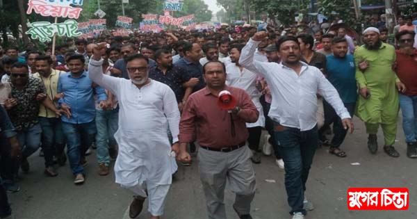ঢাকার জনসমাবেশে সজল ও শাহেদের নেতৃত্বে&nbsp;মহানগর যুবদলের শোডাউন