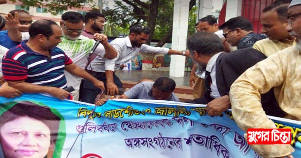 বিএনপির প্রতিবাদ সভায় মারামারি