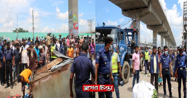 রূপগঞ্জে মহসড়কের অবৈধ স্থাপনা উচ্ছেদে অভিযান