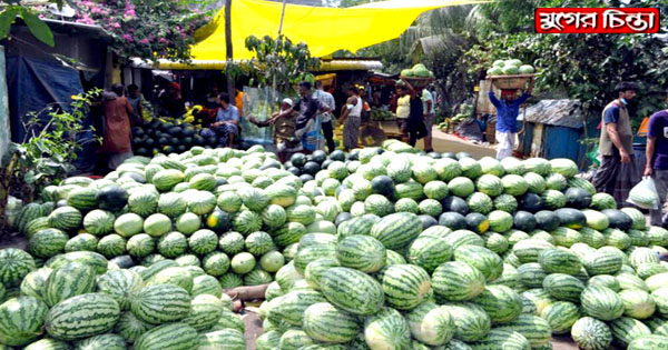 আমদানী কম, দাম কমছে না রসালো ফল তরমুজের