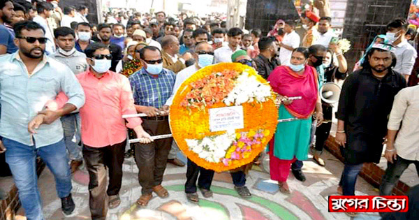 ভাষা শহীদদের প্রতি আজমেরী ওসমানের শ্রদ্ধা