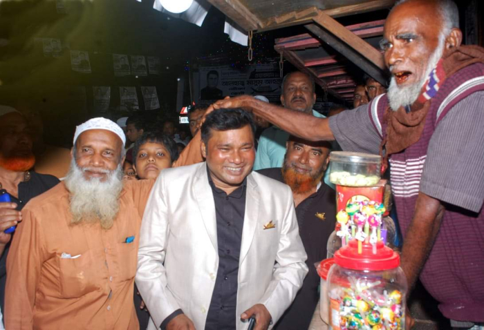 ধামগড় ইউপি নির্বাচনে চেয়ারম্যান মাসুম আহম্মেদের গণসংযোগ