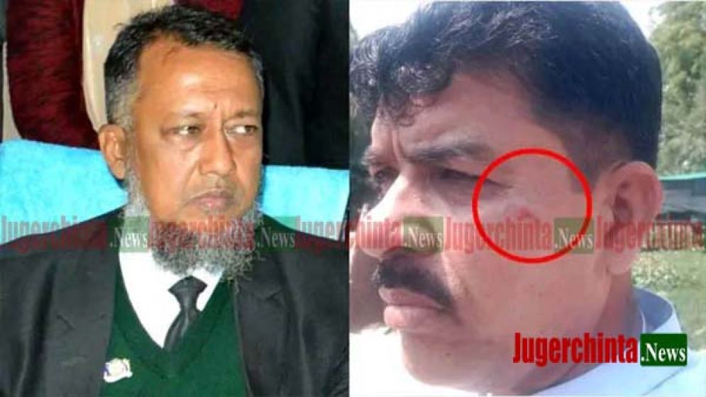 এবার ইউনিয়ন নেতাকে ঘুষি মেরে ভাইরাল বিএনপির টিপু